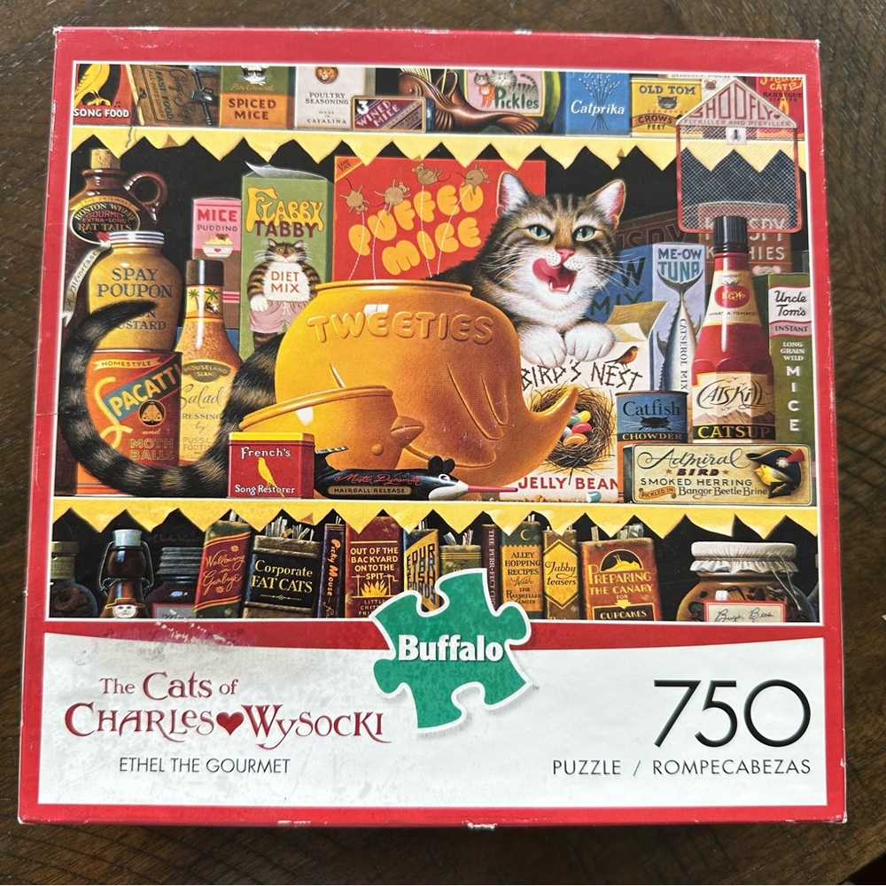 Charles Wysocki 750 piece Cat Puzzle - Ethel the Gourmet